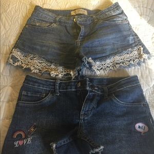 Guess & Levis shorts